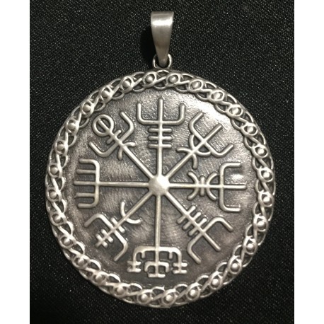 VEGVISIR - ELMO VIKINGO- COMPASSO RUNICO - MISURA GRANDE